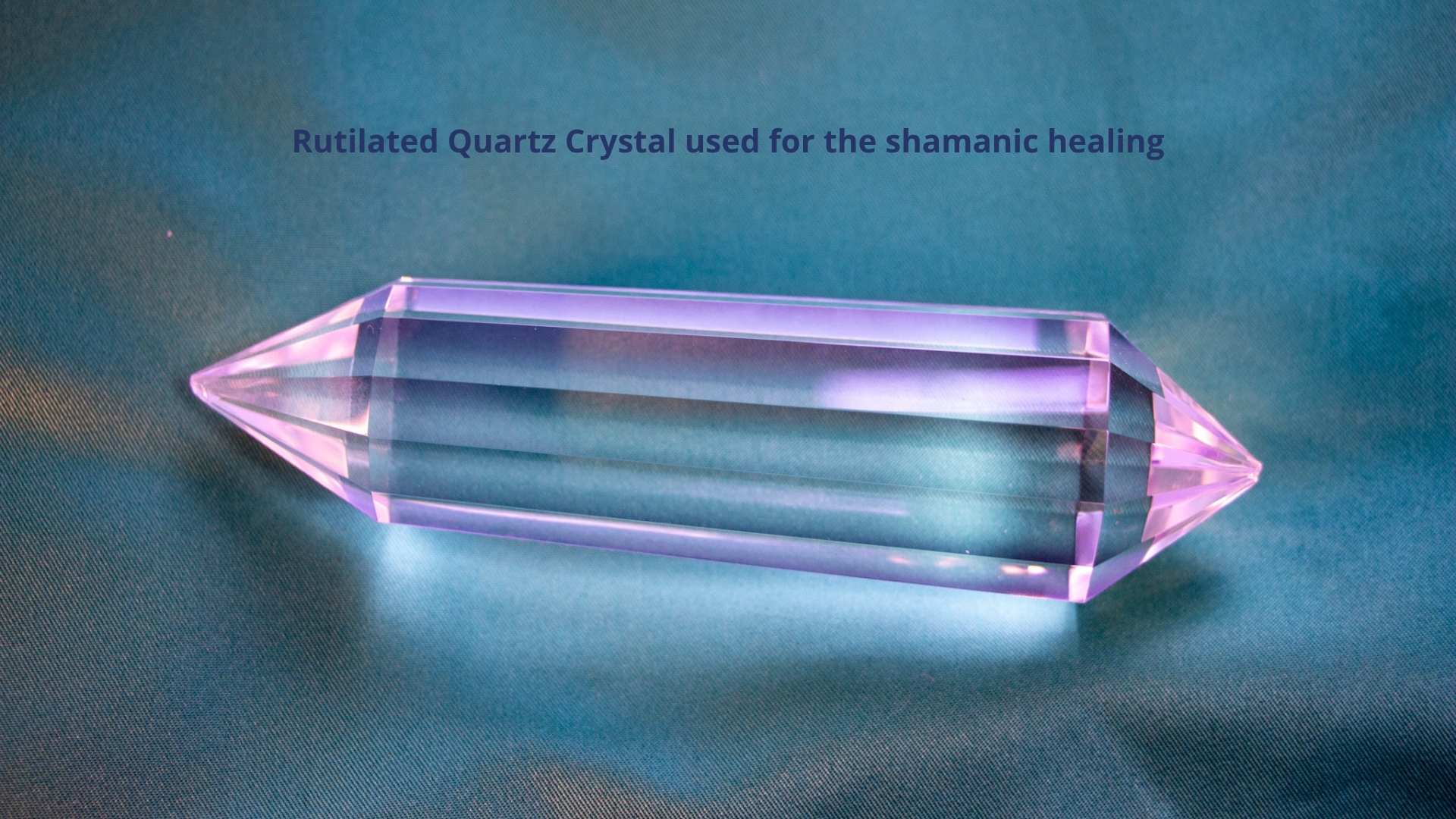 Rutilated quartz crystal